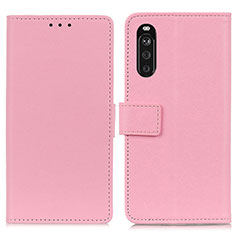 Coque Portefeuille Livre Cuir Etui Clapet M08L pour Sony Xperia 10 III Lite Rose