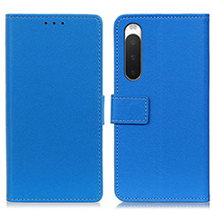 Coque Portefeuille Livre Cuir Etui Clapet M08L pour Sony Xperia 10 IV Bleu