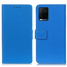 Coque Portefeuille Livre Cuir Etui Clapet M08L pour Vivo Y32 4G Bleu