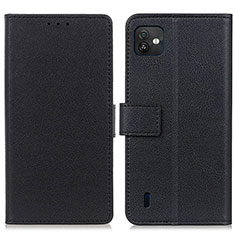 Coque Portefeuille Livre Cuir Etui Clapet M08L pour Wiko Y82 Noir