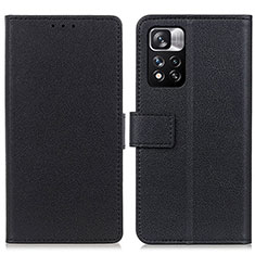 Coque Portefeuille Livre Cuir Etui Clapet M08L pour Xiaomi Mi 11i 5G (2022) Noir