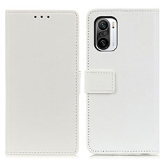 Coque Portefeuille Livre Cuir Etui Clapet M08L pour Xiaomi Mi 11i 5G Blanc