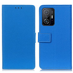 Coque Portefeuille Livre Cuir Etui Clapet M08L pour Xiaomi Mi 11T Pro 5G Bleu