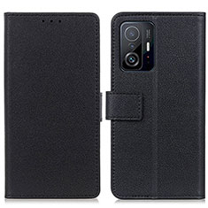 Coque Portefeuille Livre Cuir Etui Clapet M08L pour Xiaomi Mi 11T Pro 5G Noir