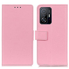 Coque Portefeuille Livre Cuir Etui Clapet M08L pour Xiaomi Mi 11T Pro 5G Rose