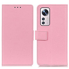 Coque Portefeuille Livre Cuir Etui Clapet M08L pour Xiaomi Mi 12S 5G Rose