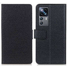 Coque Portefeuille Livre Cuir Etui Clapet M08L pour Xiaomi Mi 12T Pro 5G Noir