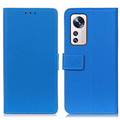 Coque Portefeuille Livre Cuir Etui Clapet M08L pour Xiaomi Mi 12X 5G Bleu