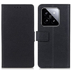 Coque Portefeuille Livre Cuir Etui Clapet M08L pour Xiaomi Mi 14 Pro 5G Noir