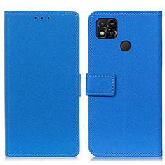 Coque Portefeuille Livre Cuir Etui Clapet M08L pour Xiaomi POCO C3 Bleu