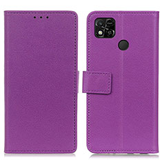 Coque Portefeuille Livre Cuir Etui Clapet M08L pour Xiaomi POCO C3 Violet