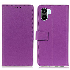 Coque Portefeuille Livre Cuir Etui Clapet M08L pour Xiaomi Poco C51 Violet