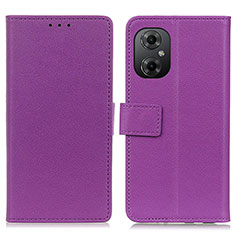 Coque Portefeuille Livre Cuir Etui Clapet M08L pour Xiaomi Poco M4 5G Violet