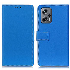 Coque Portefeuille Livre Cuir Etui Clapet M08L pour Xiaomi Poco X4 GT 5G Bleu