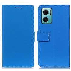 Coque Portefeuille Livre Cuir Etui Clapet M08L pour Xiaomi Redmi 10 5G Bleu