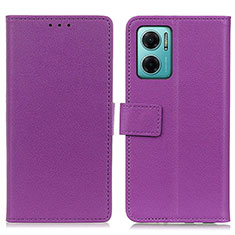 Coque Portefeuille Livre Cuir Etui Clapet M08L pour Xiaomi Redmi 10 5G Violet