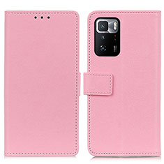 Coque Portefeuille Livre Cuir Etui Clapet M08L pour Xiaomi Redmi Note 10 Pro 5G Rose