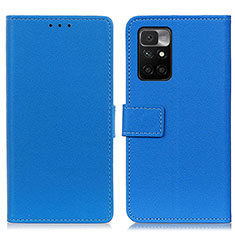 Coque Portefeuille Livre Cuir Etui Clapet M08L pour Xiaomi Redmi Note 11 4G (2021) Bleu