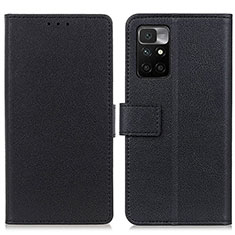 Coque Portefeuille Livre Cuir Etui Clapet M08L pour Xiaomi Redmi Note 11 4G (2021) Noir