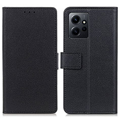 Coque Portefeuille Livre Cuir Etui Clapet M08L pour Xiaomi Redmi Note 12 4G Noir