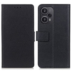 Coque Portefeuille Livre Cuir Etui Clapet M08L pour Xiaomi Redmi Note 12 Turbo 5G Noir