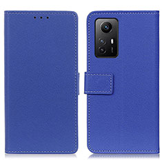 Coque Portefeuille Livre Cuir Etui Clapet M08L pour Xiaomi Redmi Note 12S Bleu