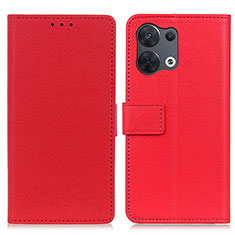 Coque Portefeuille Livre Cuir Etui Clapet M08L pour Xiaomi Redmi Note 13 Pro 5G Rouge