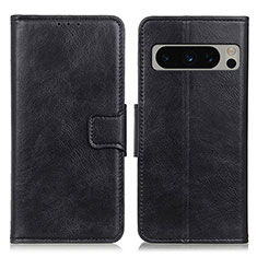 Coque Portefeuille Livre Cuir Etui Clapet M09L pour Google Pixel 8 Pro 5G Noir