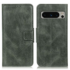 Coque Portefeuille Livre Cuir Etui Clapet M09L pour Google Pixel 8 Pro 5G Vert