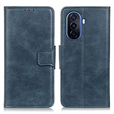 Coque Portefeuille Livre Cuir Etui Clapet M09L pour Huawei Enjoy 50 Bleu