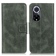 Coque Portefeuille Livre Cuir Etui Clapet M09L pour Huawei Honor 50 5G Vert