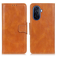 Coque Portefeuille Livre Cuir Etui Clapet M09L pour Huawei Nova Y70 Plus Marron