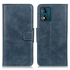 Coque Portefeuille Livre Cuir Etui Clapet M09L pour Motorola Moto E13 Bleu