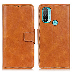 Coque Portefeuille Livre Cuir Etui Clapet M09L pour Motorola Moto E20 Marron