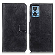 Coque Portefeuille Livre Cuir Etui Clapet M09L pour Motorola Moto E22i Noir