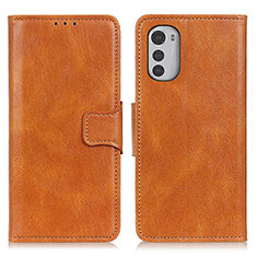 Coque Portefeuille Livre Cuir Etui Clapet M09L pour Motorola Moto E32 Marron