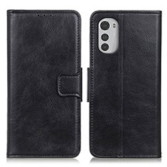 Coque Portefeuille Livre Cuir Etui Clapet M09L pour Motorola Moto E32s Noir