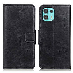 Coque Portefeuille Livre Cuir Etui Clapet M09L pour Motorola Moto Edge 20 Lite 5G Noir