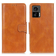 Coque Portefeuille Livre Cuir Etui Clapet M09L pour Motorola Moto Edge 30 Lite 5G Marron