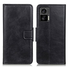 Coque Portefeuille Livre Cuir Etui Clapet M09L pour Motorola Moto Edge 30 Neo 5G Noir