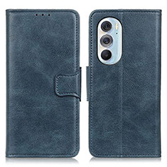 Coque Portefeuille Livre Cuir Etui Clapet M09L pour Motorola Moto Edge 30 Pro 5G Bleu