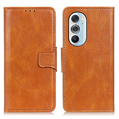 Coque Portefeuille Livre Cuir Etui Clapet M09L pour Motorola Moto Edge 30 Pro 5G Marron