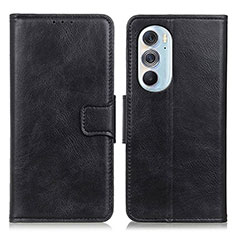 Coque Portefeuille Livre Cuir Etui Clapet M09L pour Motorola Moto Edge 30 Pro 5G Noir