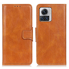 Coque Portefeuille Livre Cuir Etui Clapet M09L pour Motorola Moto Edge 30 Ultra 5G Marron