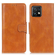 Coque Portefeuille Livre Cuir Etui Clapet M09L pour Motorola Moto Edge 40 Pro 5G Marron