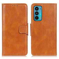 Coque Portefeuille Livre Cuir Etui Clapet M09L pour Motorola Moto Edge Lite 5G Marron