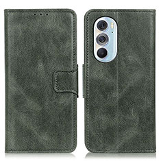 Coque Portefeuille Livre Cuir Etui Clapet M09L pour Motorola Moto Edge Plus (2022) 5G Vert