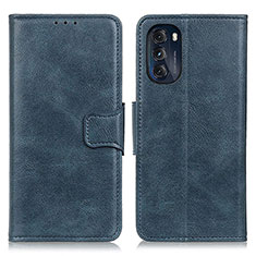 Coque Portefeuille Livre Cuir Etui Clapet M09L pour Motorola Moto G 5G (2022) Bleu