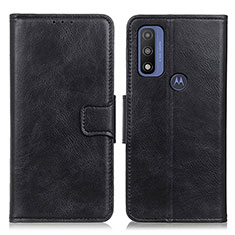 Coque Portefeuille Livre Cuir Etui Clapet M09L pour Motorola Moto G Pure Noir