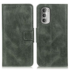 Coque Portefeuille Livre Cuir Etui Clapet M09L pour Motorola Moto G Stylus (2022) 4G Vert